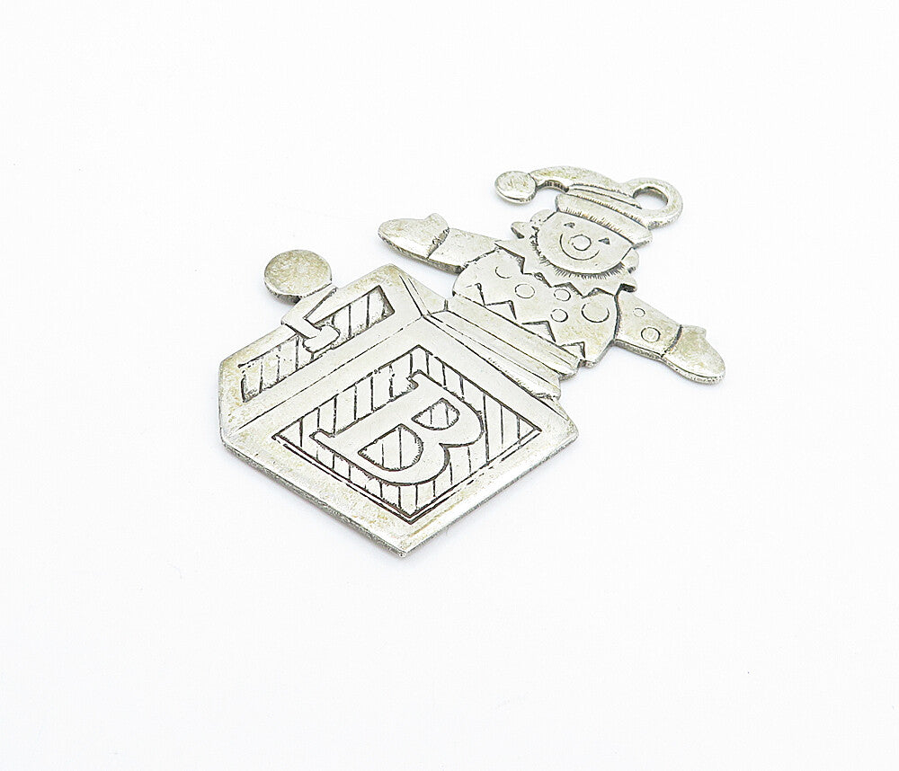 REED & BARTON 925 Sterling Silver Vintage Jack In The Box Pendant PT4204