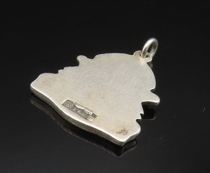 925 Sterling Silver  Vintage Cub Scouts BSA Den Mother Pendant  PT20463
