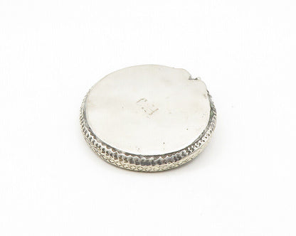 MIDDLE EAST 925 Sterling Silver Vintage Shiny Etched Pattern Trinket Tray TR2516