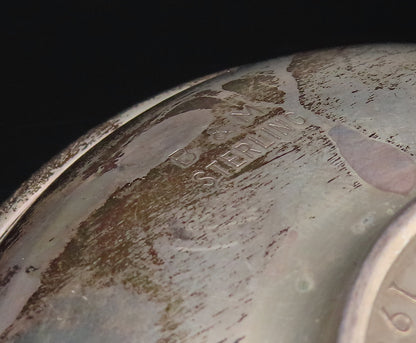 BALDWIN & MILLER 925 Sterling Silver Vintage Churchill Coin Dish Bowl TR3457