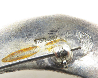 925 Sterling Silver  Vintage Antique Dagger Sword Motif Brooch Pin  BP7156