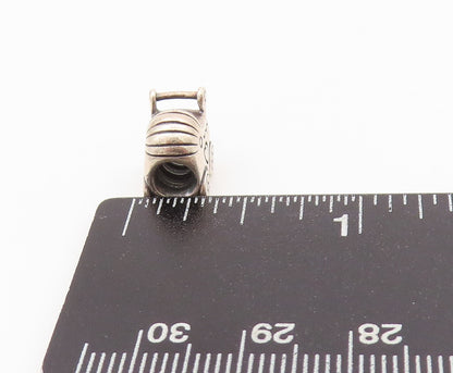 925 Sterling Silver Vintage Pendant PANDORA Mini Etched Cradle Charm  PT24252