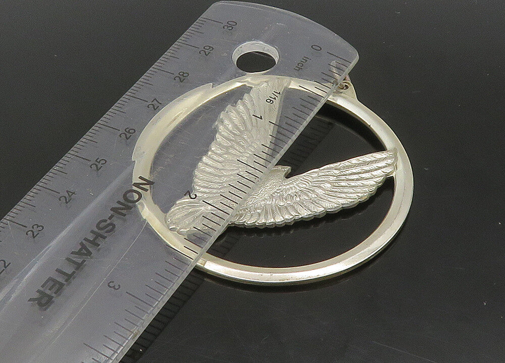 WALLACE 925 Silver  Vintage Peace On Earth Good Will Dove Pendant  PT18860