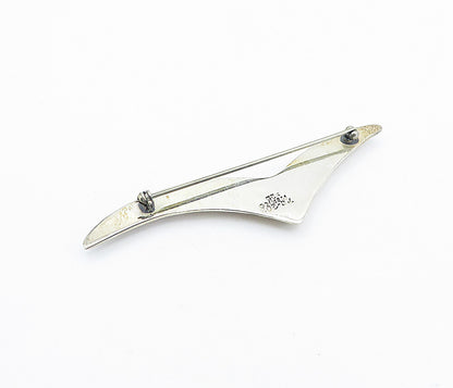MEXICO 925 Sterling Silver  Vintage Modernist Flying Bird Brooch Pin  BP2456