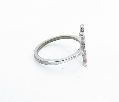 ESPO 925 Sterling Silver  Vintage Shiny Smooth Thin Band Ring Sz 6.5  RG5854