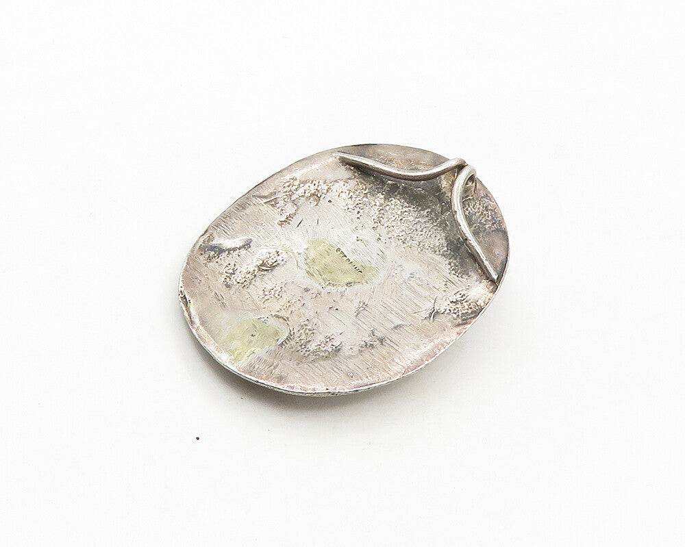 925 Sterling Silver  Vintage Antique Dark Tone Woman's Face Pendant  PT14260