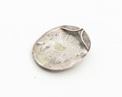 925 Sterling Silver  Vintage Antique Dark Tone Woman's Face Pendant  PT14260