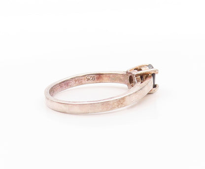 925 Sterling Silver Vintage Ring Minimalist Oval Cut Spinel  Sz 8  RG32593
