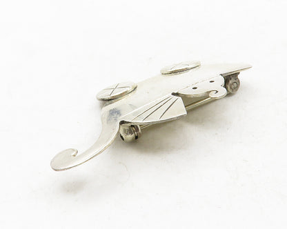 ANNE HARVEY MEXICO 925 Silver  Vintage Baby In Stroller Brooch Pin  BP4805
