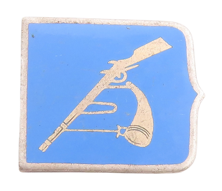 925 Sterling Silver Vintage Brooch Pin Minimalist Enameled Gun  BP11436