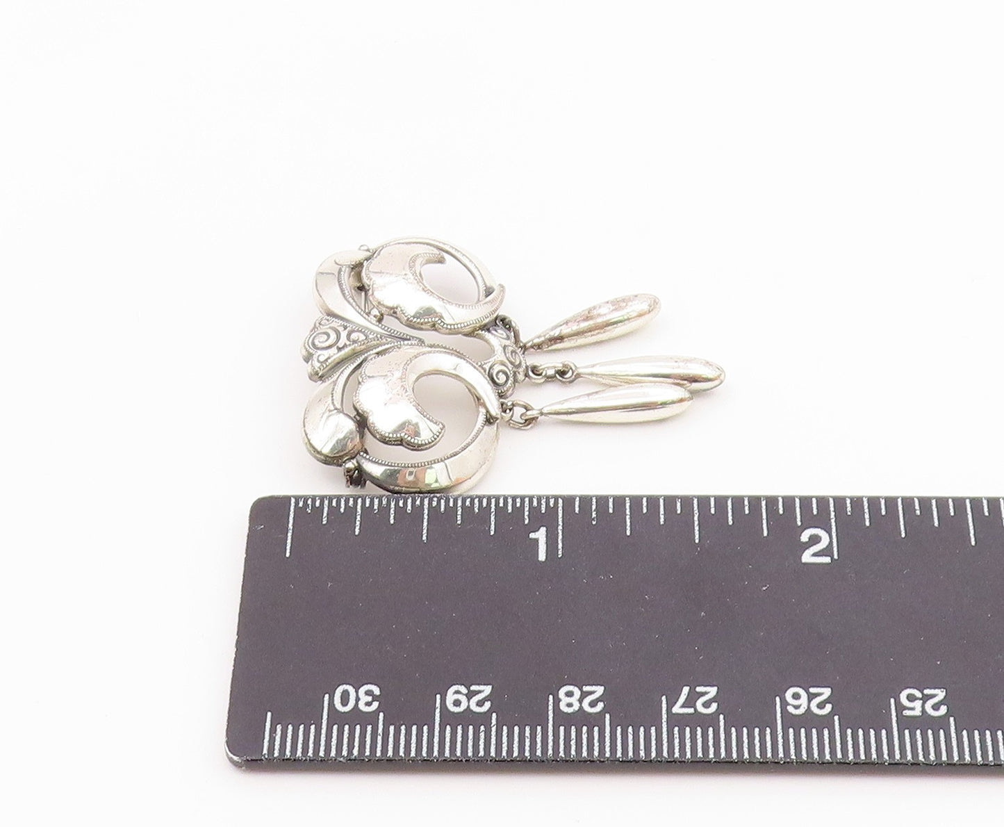 KORDES LICHTENFELS GERMANY 925 Silver  Vintage Multi Spiral Brooch Pin  BP9663