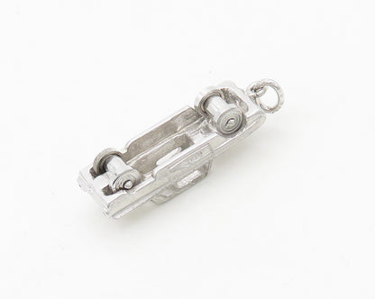 925 Sterling Silver  Vintage Shiny Petite Car Motif Drop Pendant  PT14922