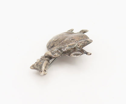 925 Silver  Vintage Antique Faceless Lady With Scarf Brooch Pin  BP10099