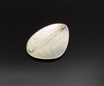BRODRENE BJORKLUND DENMARK 925 Silver  Vintage Abstract Brooch Pin  BP9728