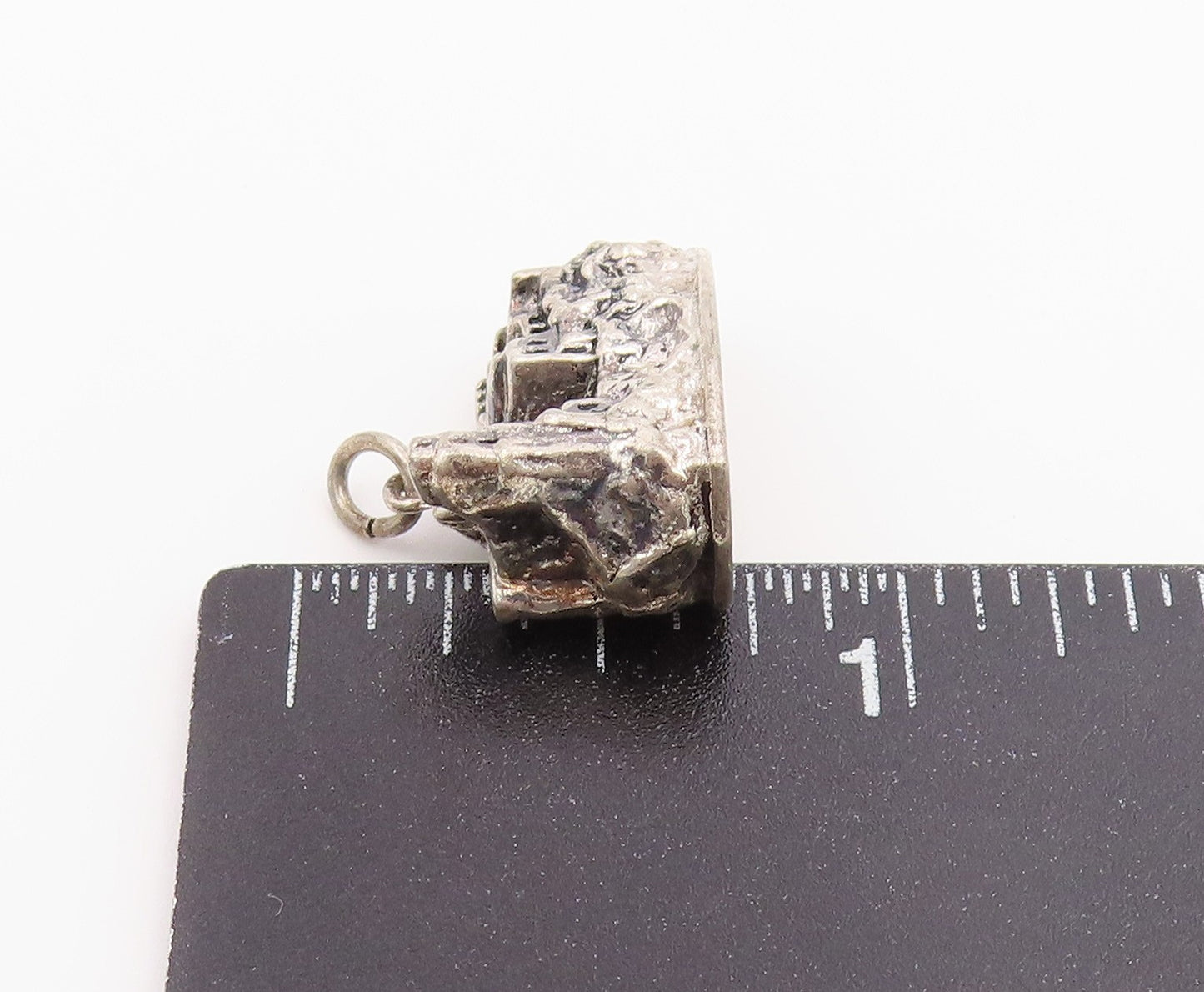 925 Sterling Silver Vintage Pendant Miniature Heidelberg Castle Charm  PT26575