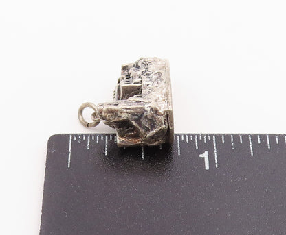 925 Sterling Silver Vintage Pendant Miniature Heidelberg Castle Charm  PT26575