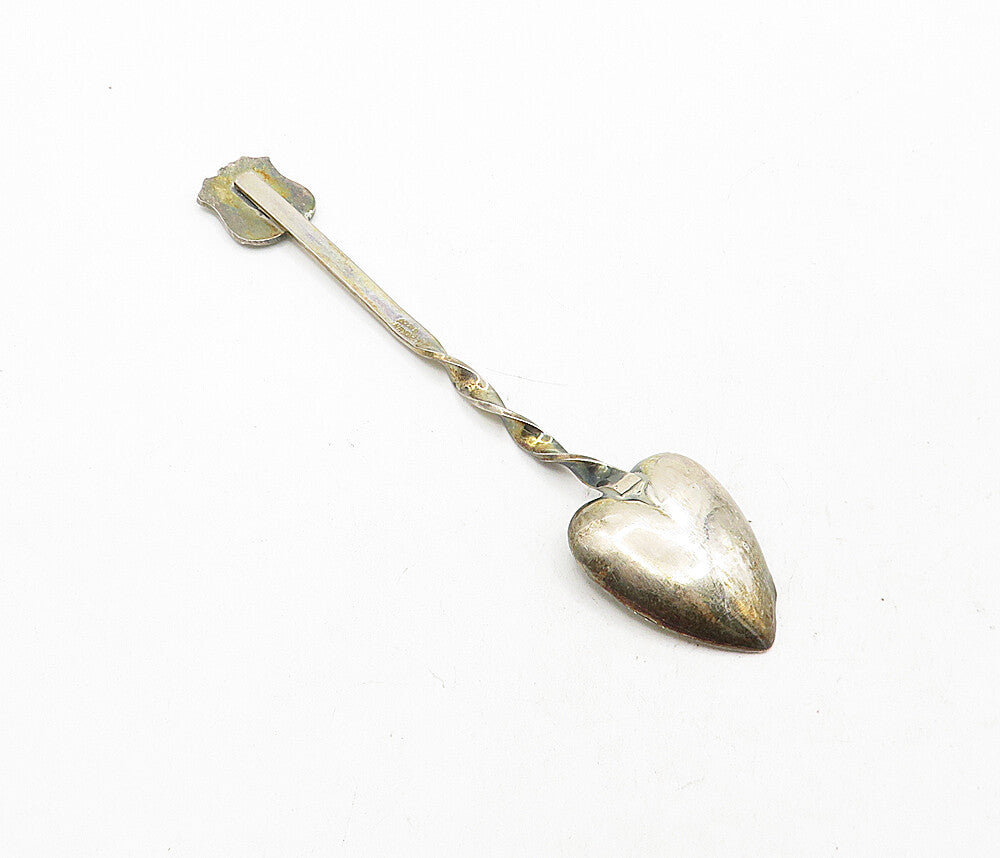 BREADNER M. CO.  925 Silver  Vintage Enamel Seahorse Demitasse Spoon  TR1157