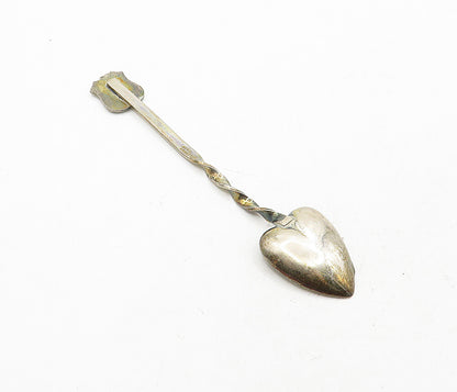 BREADNER M. CO.  925 Silver  Vintage Enamel Seahorse Demitasse Spoon  TR1157