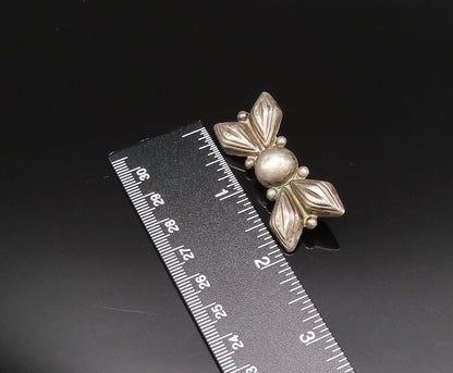 MEXICO 925 Silver  Vintage Antique Hollow Butterfly Motif Brooch Pin  BP9748