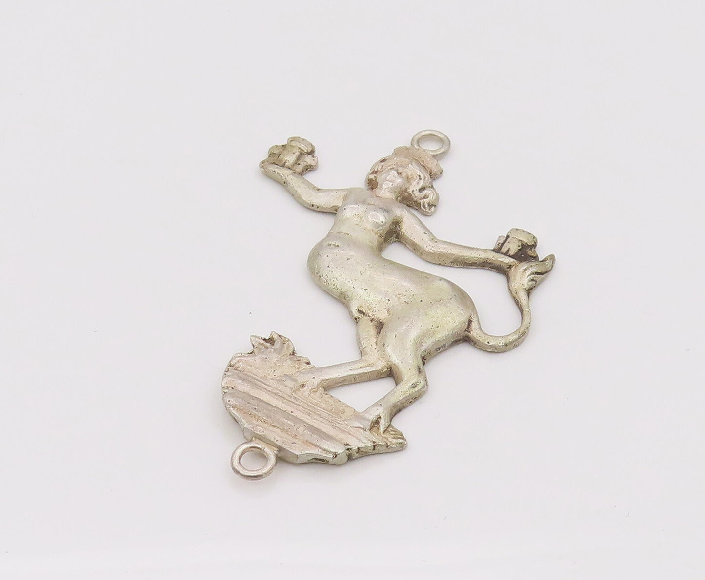 925 Sterling Silver Vintage Half Human & Horse Mythological Pendant PT22191