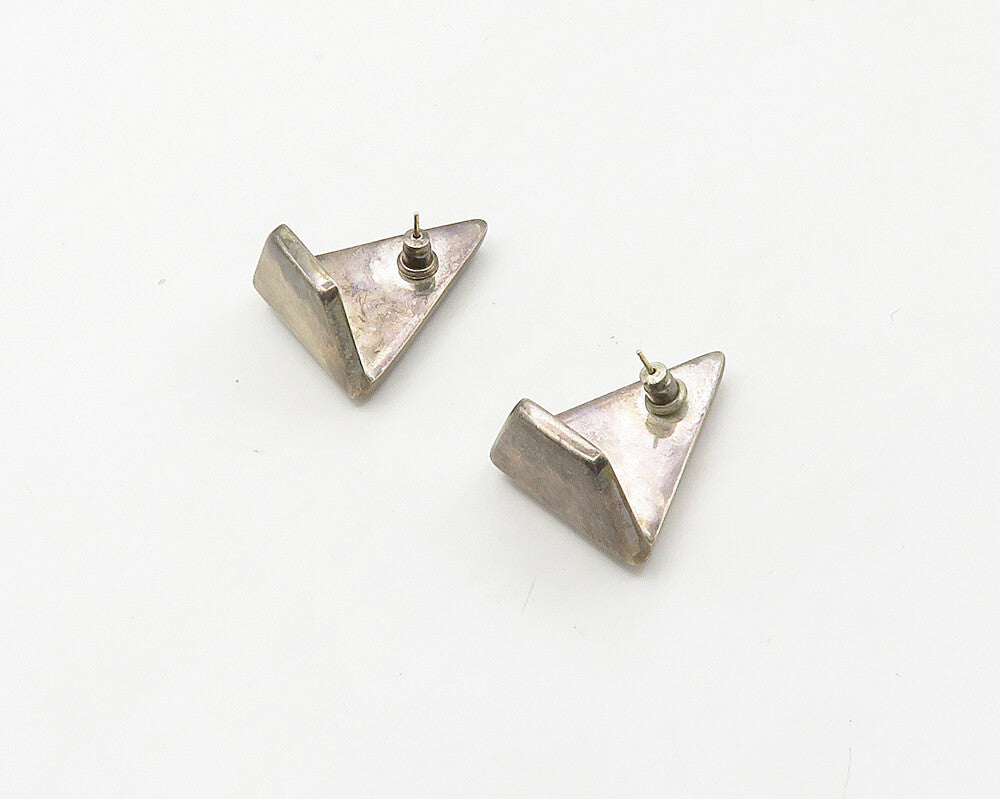 BAYANIHAN 925 Silver & 14K GOLD  Vintage Black Onyx Drop Earrings  EG9013