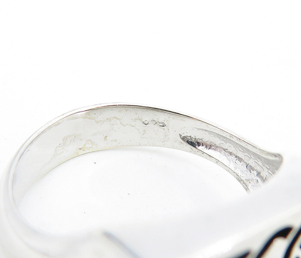 925 Sterling Silver  Shiny Celtic Knot Square Dome Band Ring Sz 11.5  RG5434