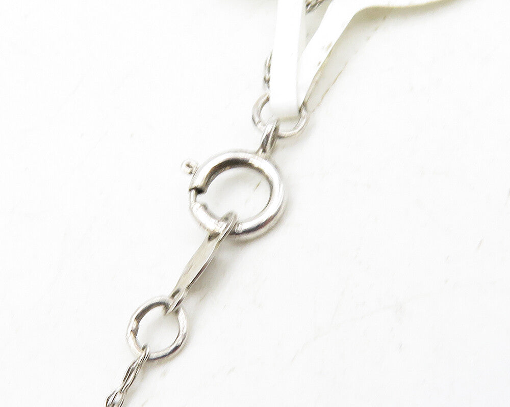 925 Silver & 10K GOLD  Genuine Diamonds Rose Gold Plated Chain Necklace NE1990