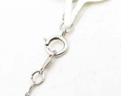 925 Silver & 10K GOLD  Genuine Diamonds Rose Gold Plated Chain Necklace NE1990