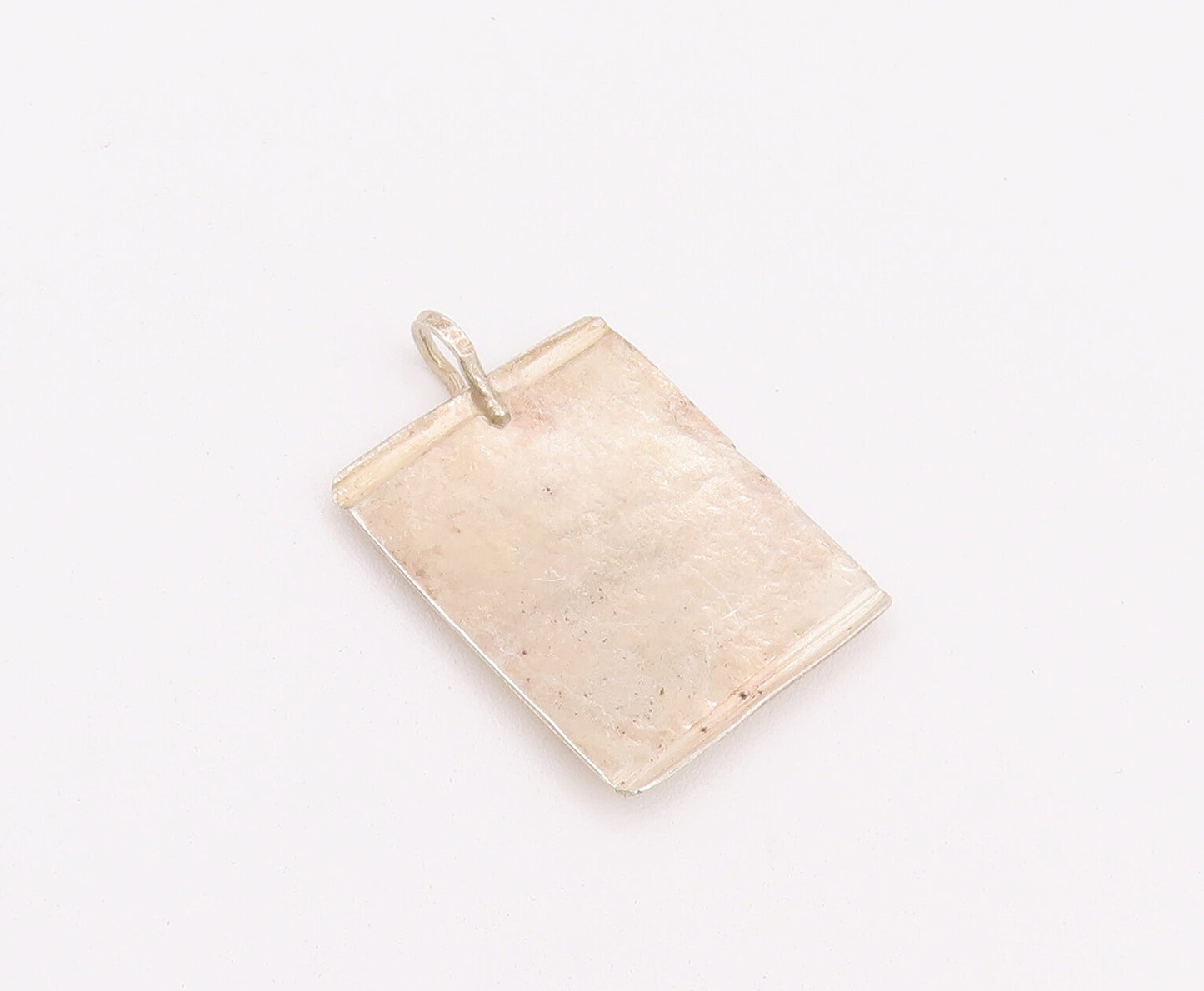 925 Sterling Silver Vintage Pendant Designer Carved Zodiac Leo Symbol  PT22825