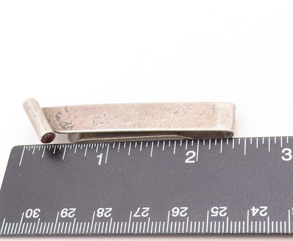 925 Sterling Silver Vintage Tie Clip SWANK Minimalist Dark Tone  TR3827