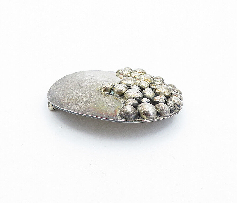 CARSI MEXICO 925 Silver  Vintage Dark Tone Modernist Bubbles Brooch Pin BP1371