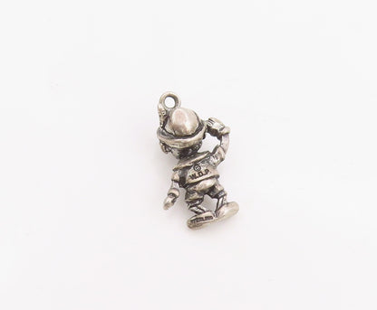 925 Sterling Silver Vintage Pendant 3D Disney Pinocchio Puppet Charm  PT25225