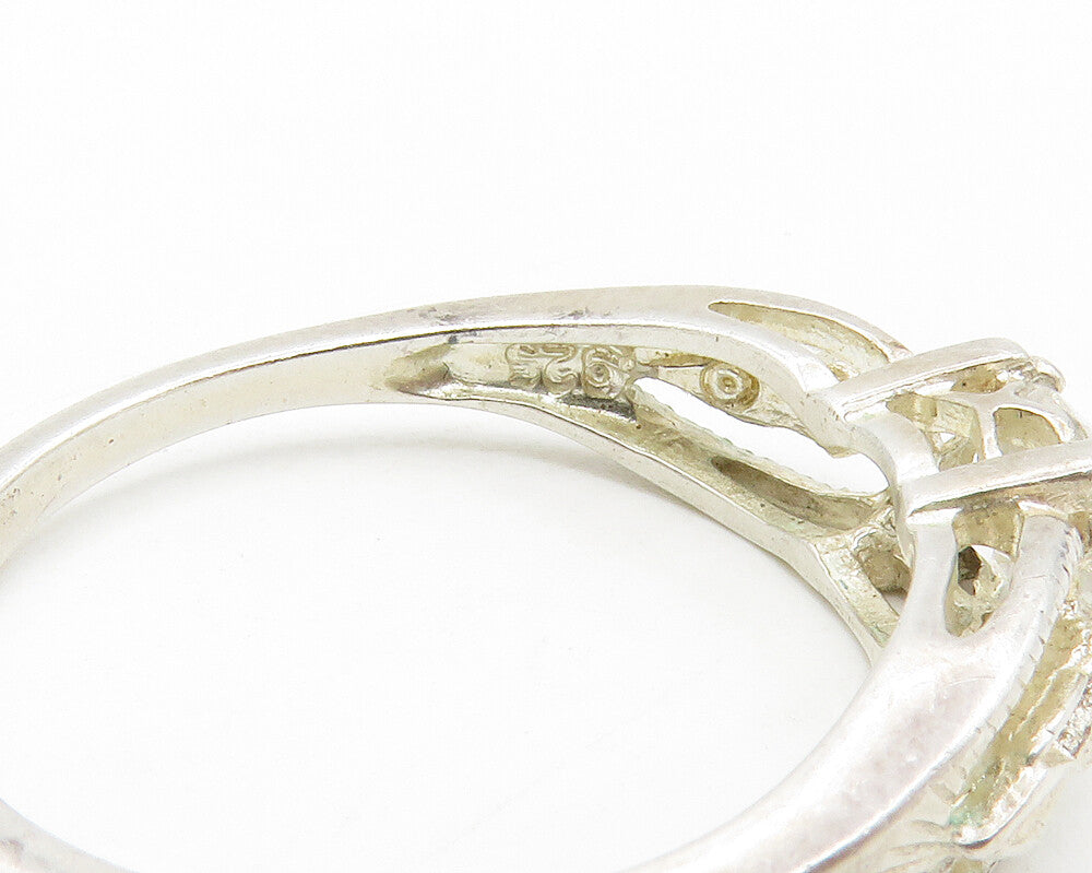 AVON 925 Sterling Silver  Sparkling Cubic Zirconia Band Ring Sz 11  RG13976