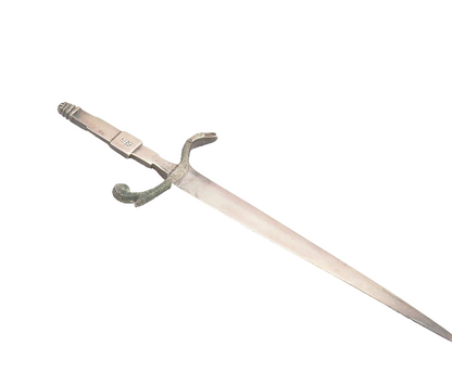 925 Sterling Silver  Vintage Sword Snake Shaped Rain Guard Mail Opener  TR3633