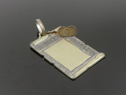 UNOAERRE 925 Sterling Silver Vintage A Day To Remember Scroll Pendant PT19862