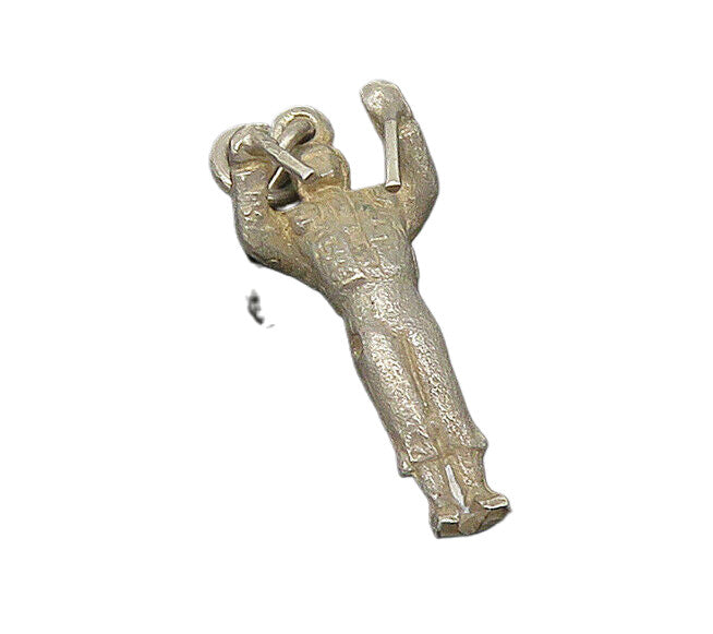 925 Sterling Silver  Vintage Petite Man With Sticks Pendant  PT17681