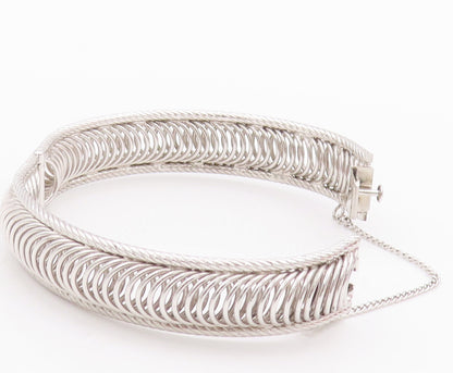 925 Sterling Silver Vintage Bracelet HARRY BICK Solid Ring Band Bangle  BT10344