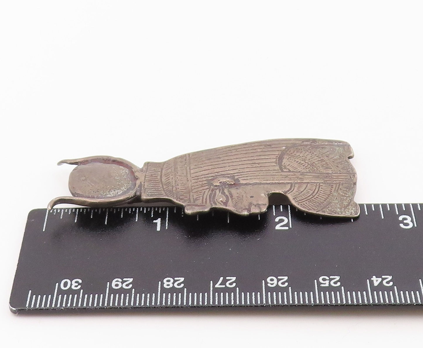 925 Sterling Silver Vintage Brooch Pin MMA Etched Hathor Goddess Profile BP12552