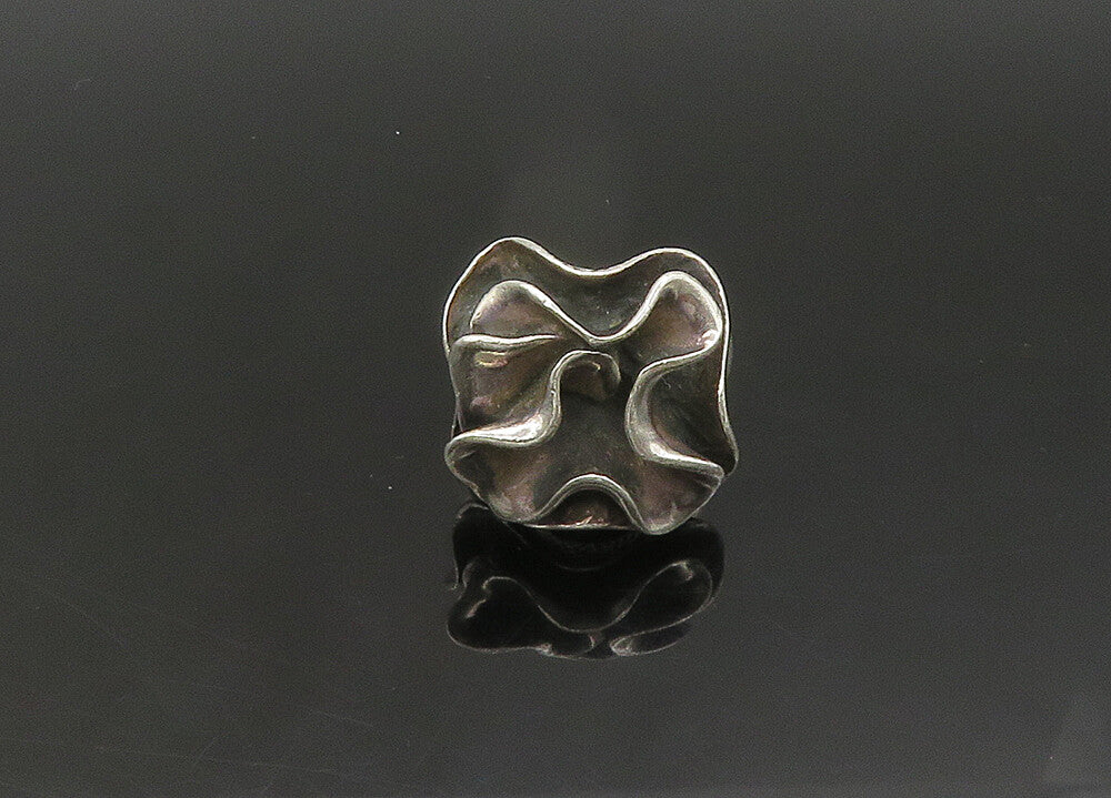 SILPADA 925 Sterling Silver Vintage Shiny Sculpted Statement Ring Sz 8 RG21958