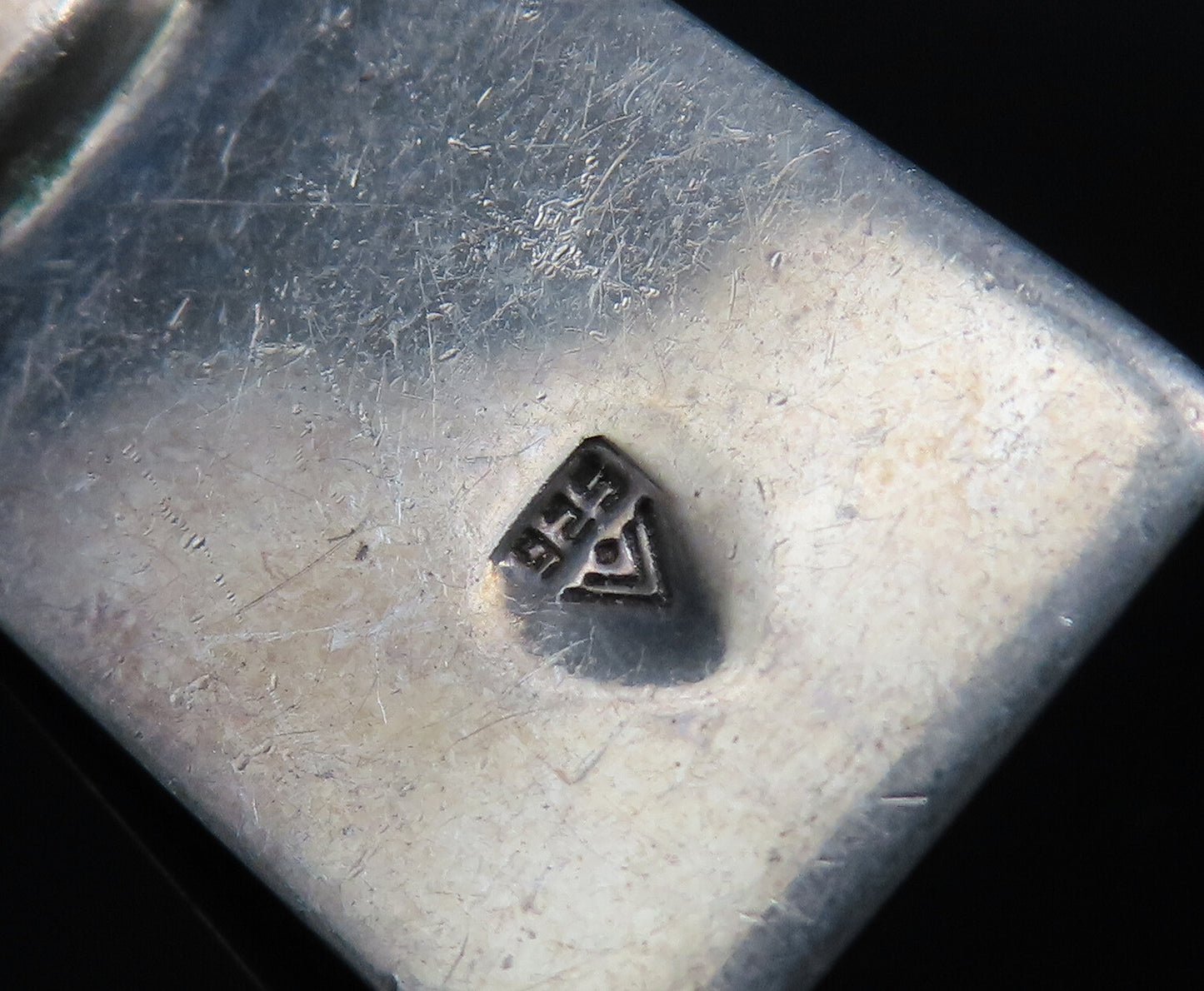 SILPADA 925 Silver  Vintage 3D Graduated Square Black Onyx Pendant  PT21324