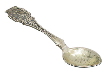 G. BINAU DENMARK 925 Silver  Vintage Petite Hekla Island Espresso Spoon TR1842