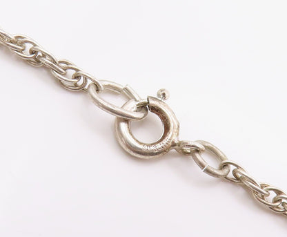 925 Sterling Silver Vintage Necklace JC FERRARA Majestic Eagle Chain  NE4637