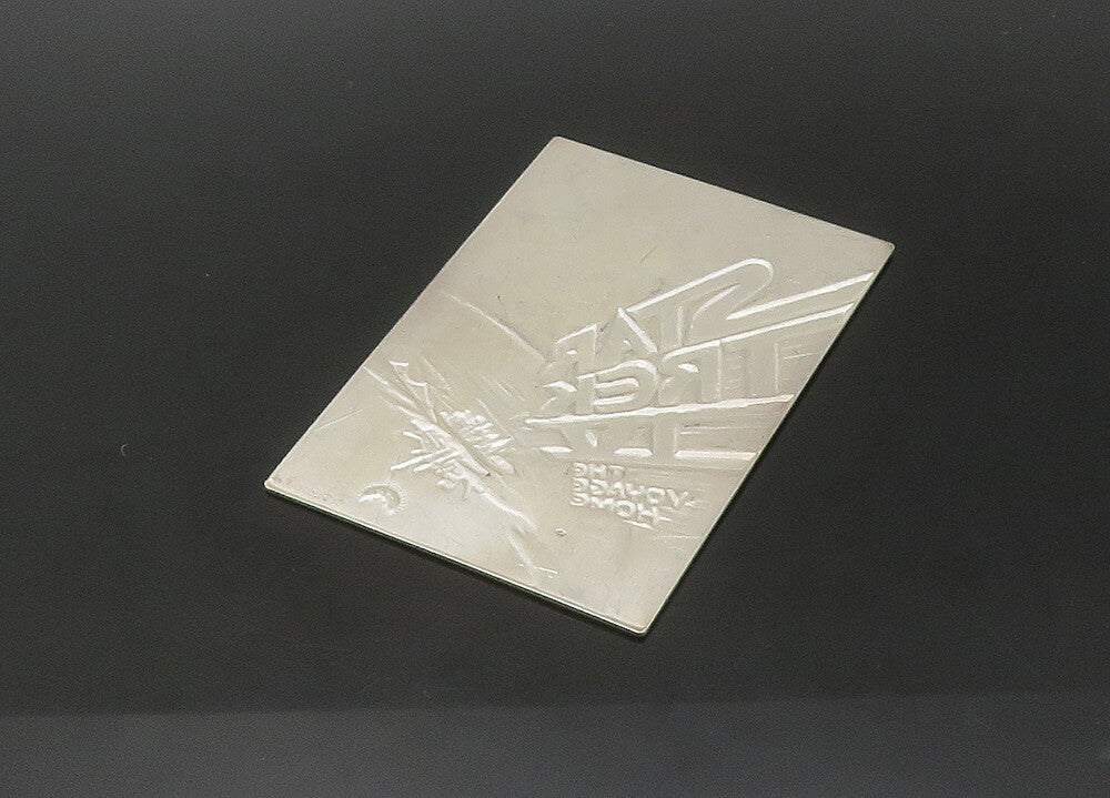 925 Sterling Silver  Vintage Shiny Star Trek Collection Card  TR3089