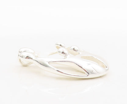 925 Sterling Silver Vintage Pendant CAROLYN POLLACK Happy Community  PT23593