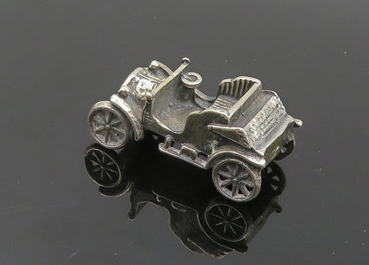925 Sterling Silver  Vintage Dark Tone Old Fashioned Car Trinket  TR2804