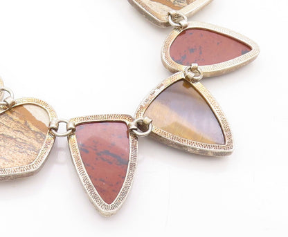 925 Sterling Silver Vintage Necklace WHITNEY KELLY Amorphas Gemstone  NE4358