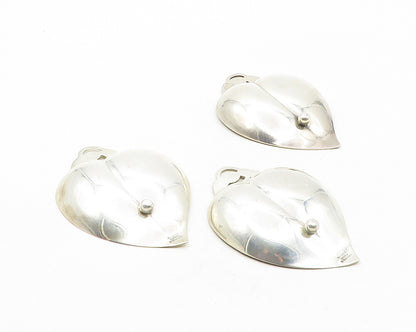 TIFFANY & CO. 925 Silver  Vintage 3 Pcs Heart Jewelry Trinket Dish Set  TR1786