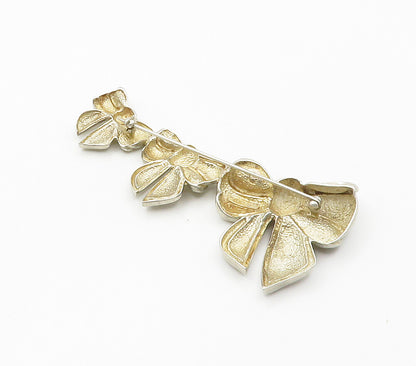 CHARLES KRYPELL 925  Silver  Vintage Bow Tied Ribbons Brooch Pin  BP5999