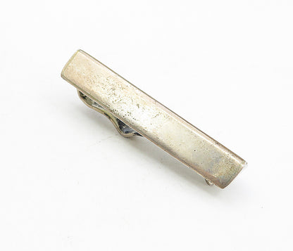 MEXICO 925 Sterling Silver  Vintage Shiny Smooth Minimalist Tie Clip  TR1326