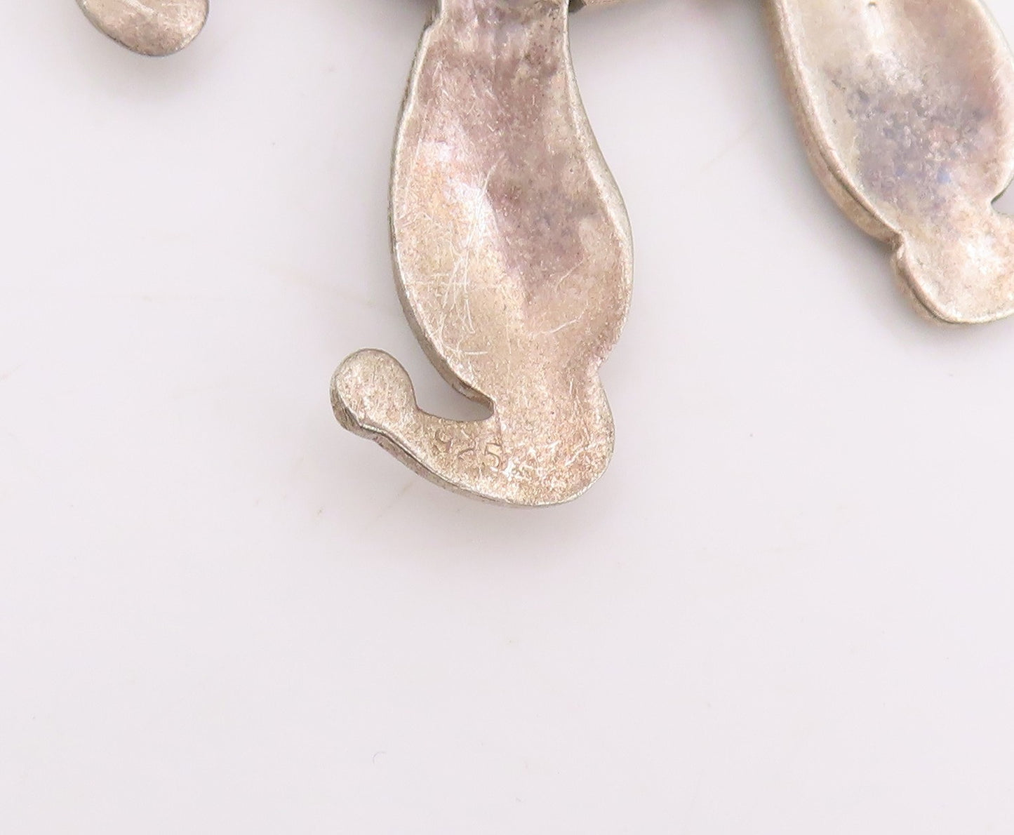 925 Sterling Silver Vintage Pendant Multi Gemstone Dancing Clown MOVES  PT25169